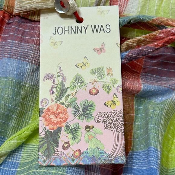 Johnny Was Delacey Plaid Paperbag Shorts - Picture 9 of 10